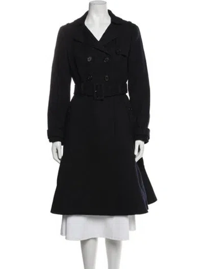 Pre-owned Prada Vintage 2006 Trench Coat In Black