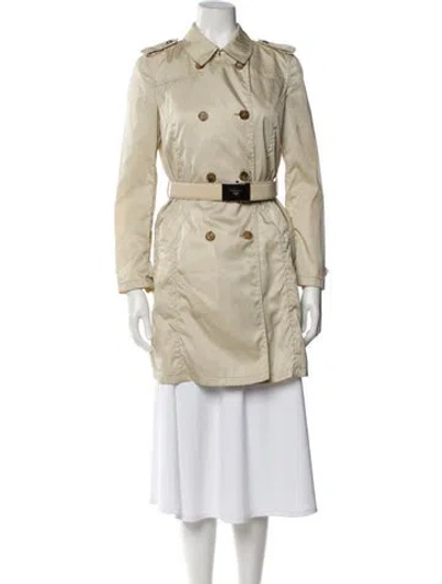 Pre-owned Prada Vintage 2006 Trench Coat In Neutral
