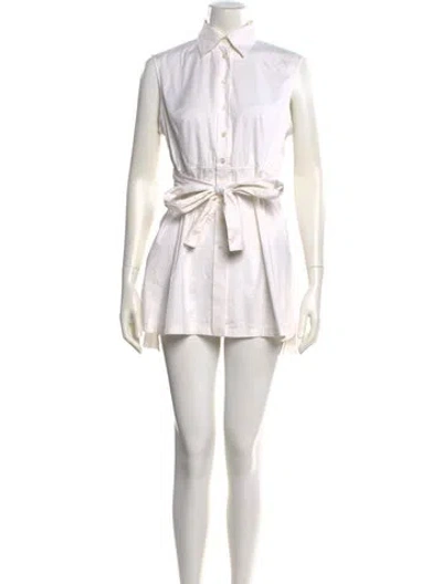 Pre-owned Prada Vintage 2006 Tunic In White