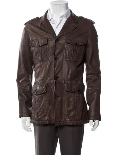 Pre-owned Prada Vintage 2006 Utility Jacket In Brown