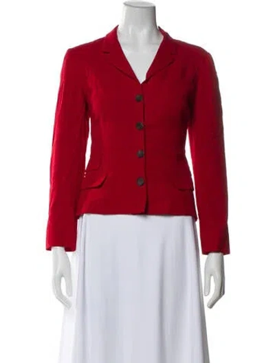 Pre-owned Prada Vintage 2007 Blazer In Red