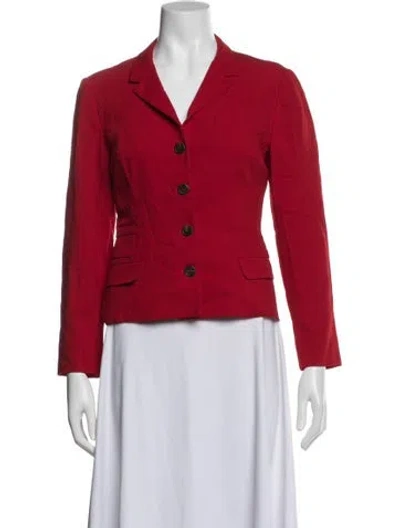 Pre-owned Prada Vintage 2007 Blazer In Red