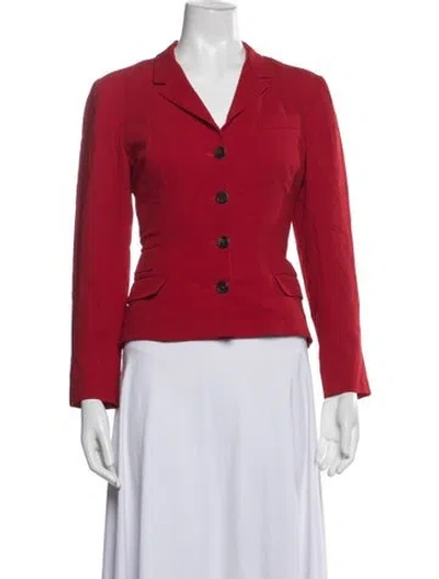 Pre-owned Prada Vintage 2007 Blazer In Red
