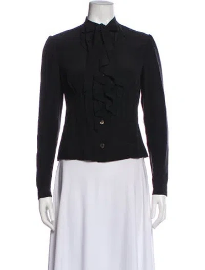 Pre-owned Prada Vintage 2007 Blouse In Black