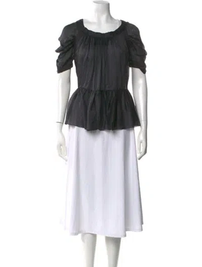 Pre-owned Prada Vintage 2007 Blouse In Black