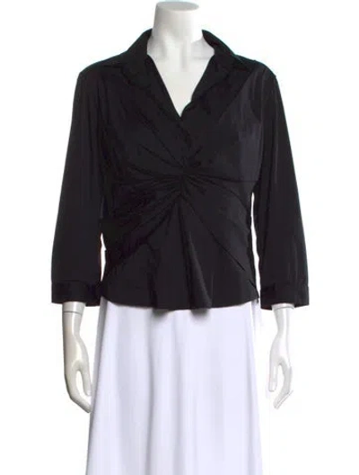 Pre-owned Prada Vintage 2007 Blouse In Black