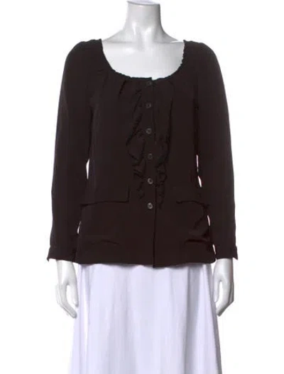 Pre-owned Prada Vintage 2007 Blouse In Black
