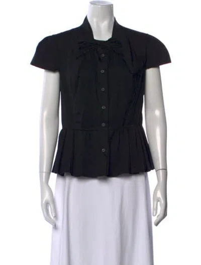 Pre-owned Prada Vintage 2007 Blouse In Black