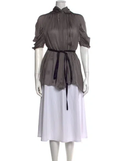 Pre-owned Prada Vintage 2007 Blouse In Grey