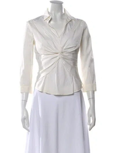 Pre-owned Prada Vintage 2007 Blouse In Neutral