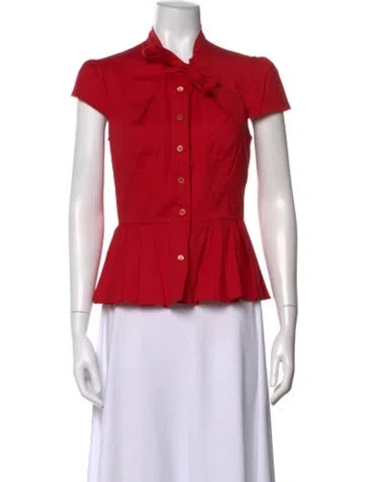 Pre-owned Prada Vintage 2007 Blouse In Red