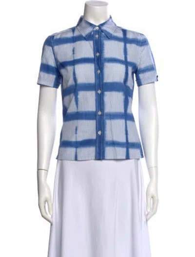 Pre-owned Prada Vintage 2007 Button-up Top In Multi