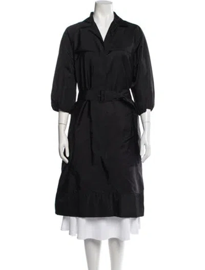 Pre-owned Prada Vintage 2007 Coat In Black