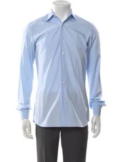 Pre-owned Prada Vintage 2007 Dress Shirt In Blue