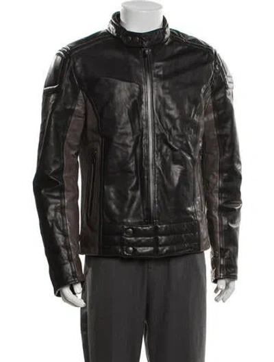 Pre-owned Prada Vintage 2007 Moto Jacket In Black