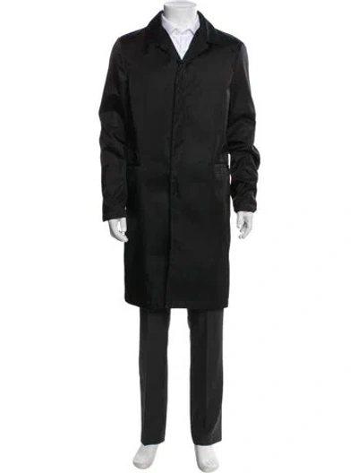 Pre-owned Prada Vintage 2007 Overcoat In Black