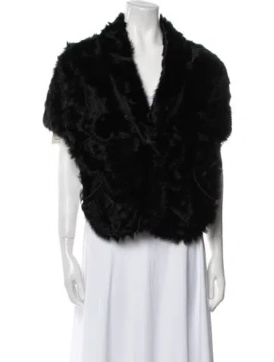 Pre-owned Prada Vintage 2007 Shawl In Black