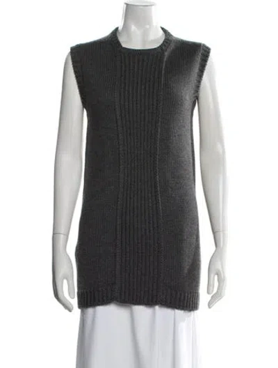 Pre-owned Prada Vintage 2007 Sweater In Gray