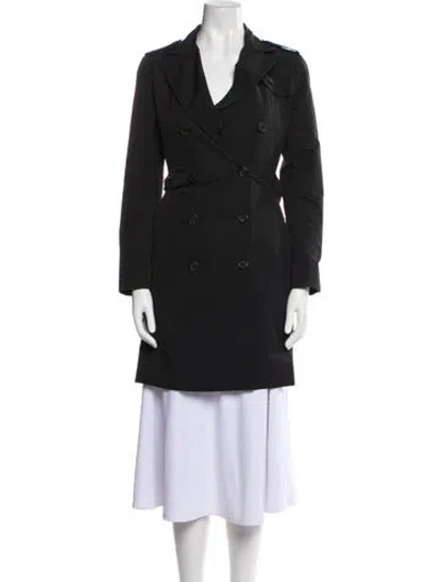 Pre-owned Prada Vintage 2007 Trench Coat In Black