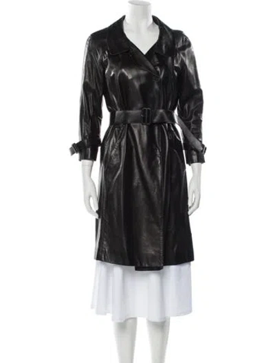 Pre-owned Prada Vintage 2007 Trench Coat In Black