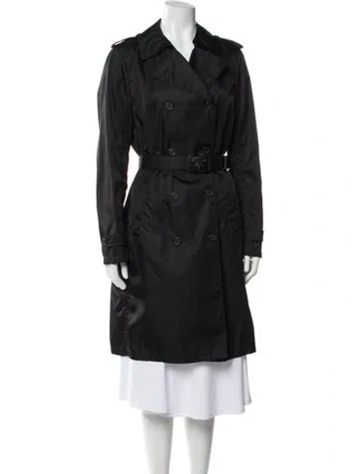 Pre-owned Prada Vintage 2007 Trench Coat In Black