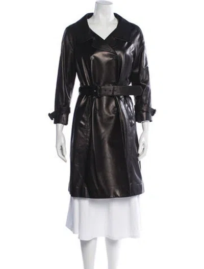 Pre-owned Prada Vintage 2007 Trench Coat In Black
