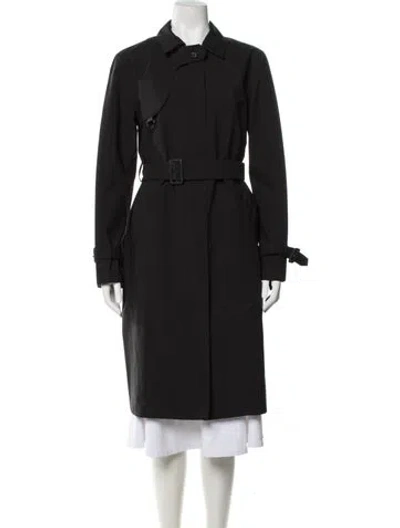 Pre-owned Prada Vintage 2007 Trench Coat In Black
