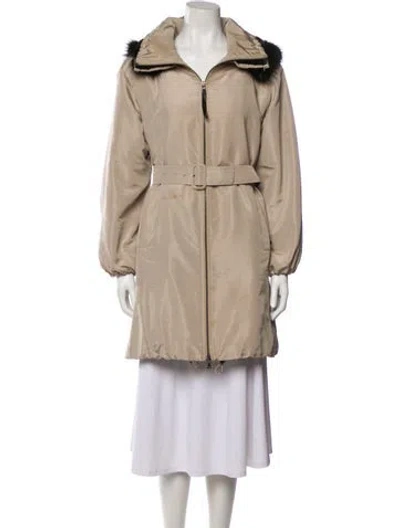 Pre-owned Prada Vintage 2007 Trench Coat In Neutral