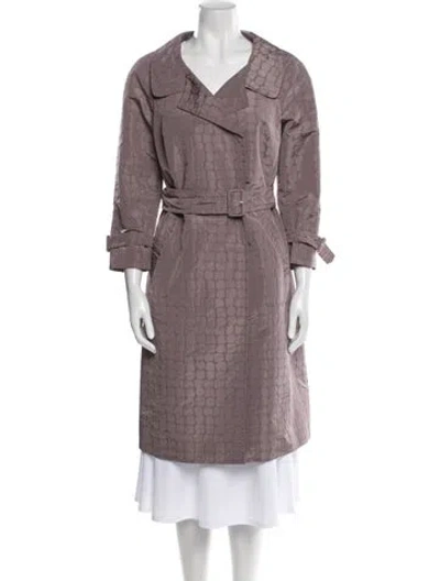 Pre-owned Prada Vintage 2007 Trench Coat In Purple