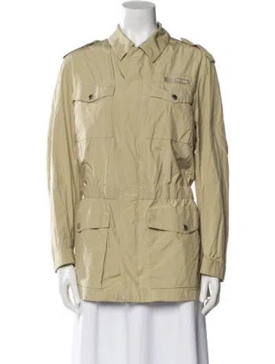 Pre-owned Prada Vintage 2007 Utility Jacket In Neutral