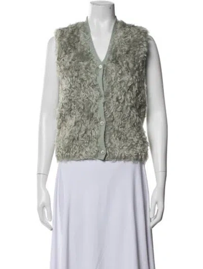 Pre-owned Prada Vintage 2007 Vest In Green