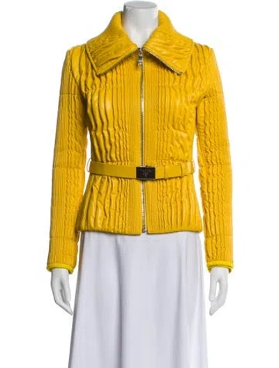 Pre-owned Prada Vintage 2008 Blazer In Yellow