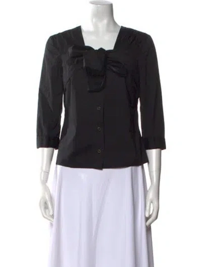 Pre-owned Prada Vintage 2008 Blouse In Black