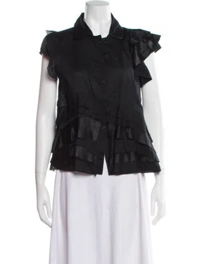 Pre-owned Prada Vintage 2008 Blouse In Black