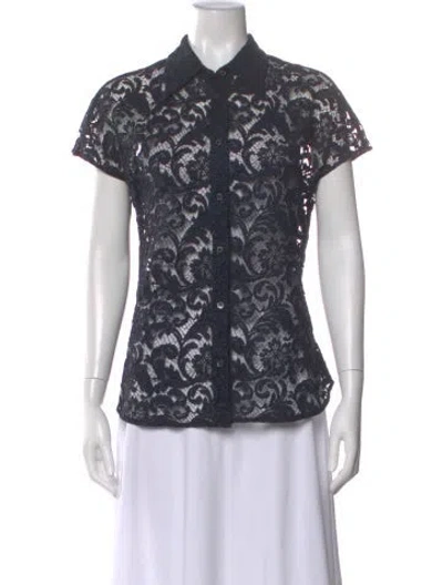 Pre-owned Prada Vintage 2008 Blouse In Blue