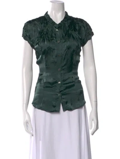 Pre-owned Prada Vintage 2008 Blouse In Green