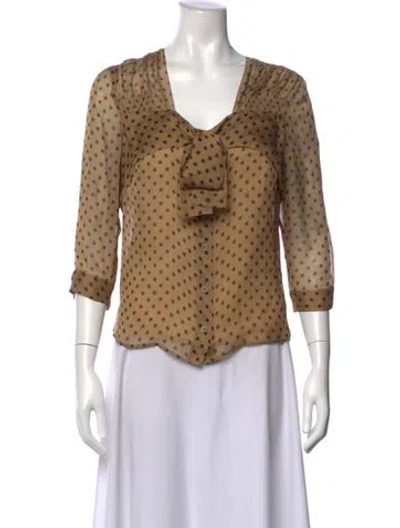 Pre-owned Prada Vintage 2008 Blouse In Neutral