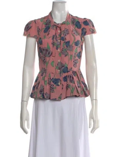 Pre-owned Prada Vintage 2008 Blouse In Pink