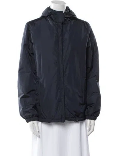 Pre-owned Prada Vintage 2008 Bomber Jacket In Blue