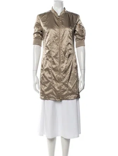 Pre-owned Prada Vintage 2008 Coat In Gold