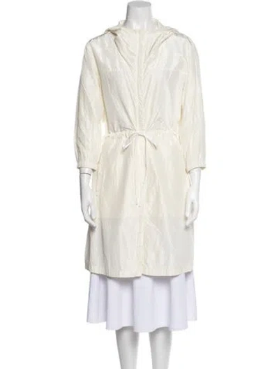 Pre-owned Prada Vintage 2008 Coat In White