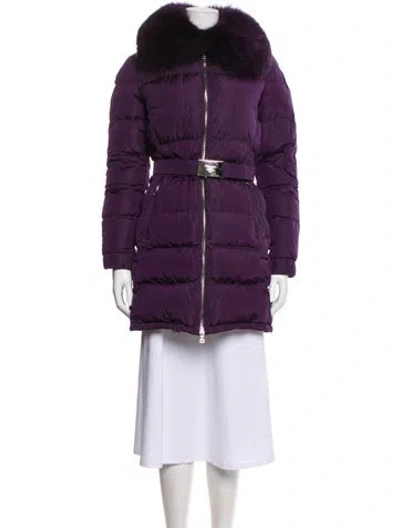 Pre-owned Prada Vintage 2008 Down Coat In Purple