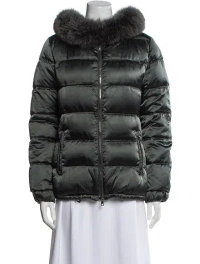 Pre-owned Prada Vintage 2008 Down Jacket In Gray