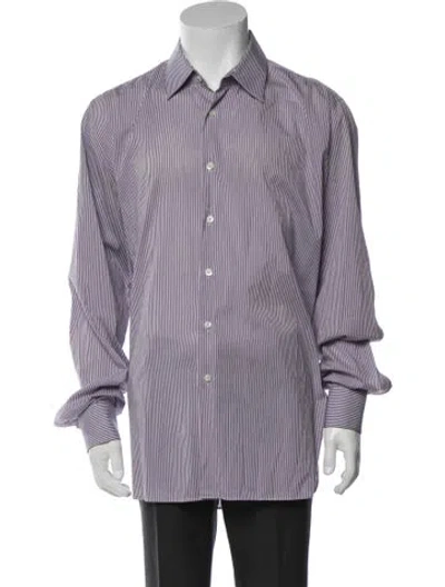 Pre-owned Prada Vintage 2008 Dress Shirt In Purple