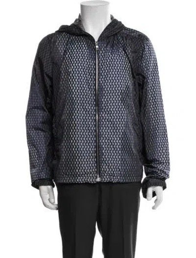 Pre-owned Prada Vintage 2008 Jacket In Blue/grey