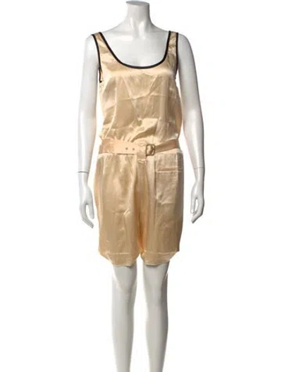 Pre-owned Prada Vintage 2008 Romper In Neutrals