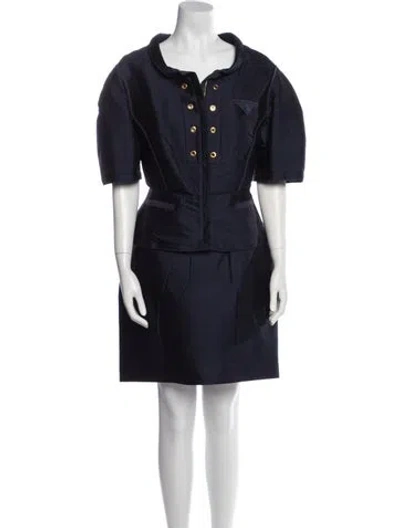 Pre-owned Prada Vintage 2008 Skirt Set In Blue
