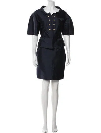 Pre-owned Prada Vintage 2008 Skirt Set In Gray