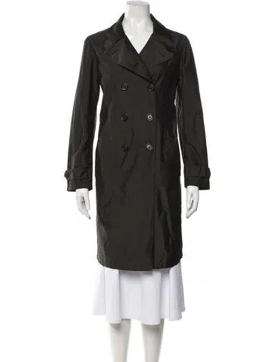 Pre-owned Prada Vintage 2008 Trench Coat In Green