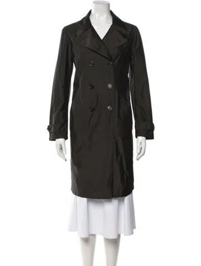 Pre-owned Prada Vintage 2008 Trench Coat In Green